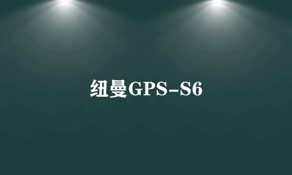 纽曼GPS-S6