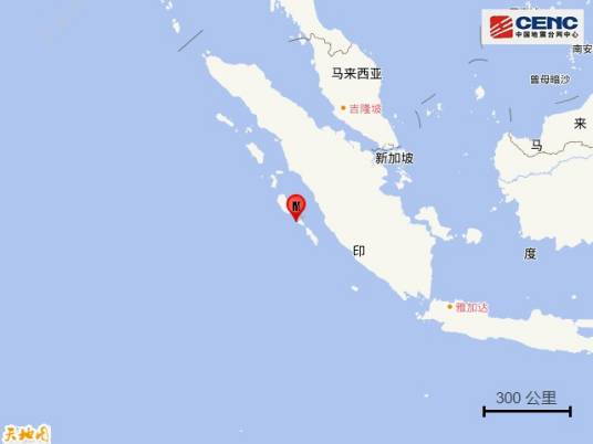 5·5印尼苏门答腊岛地震