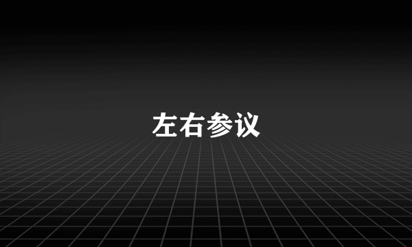 左右参议