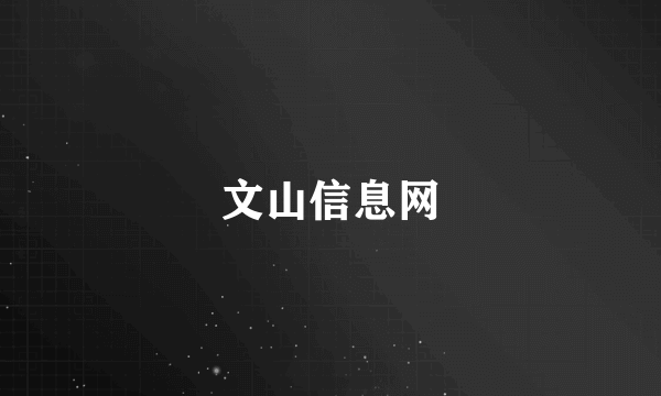 文山信息网