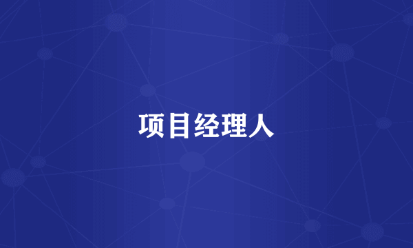 项目经理人