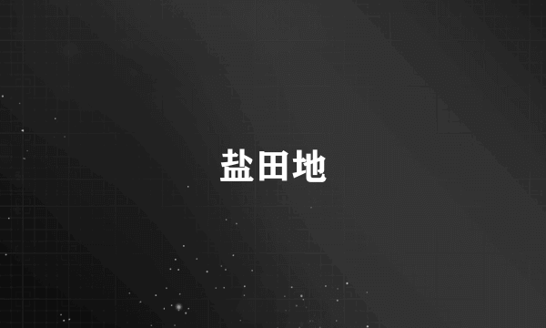 盐田地
