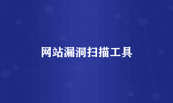 网站漏洞扫描工具