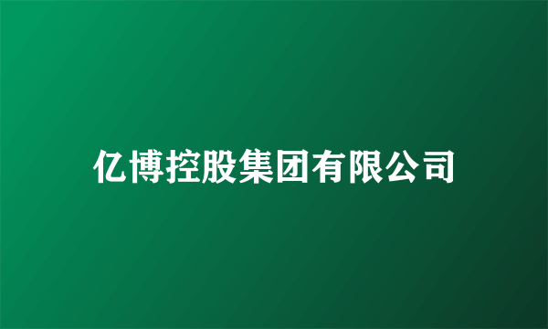亿博控股集团有限公司