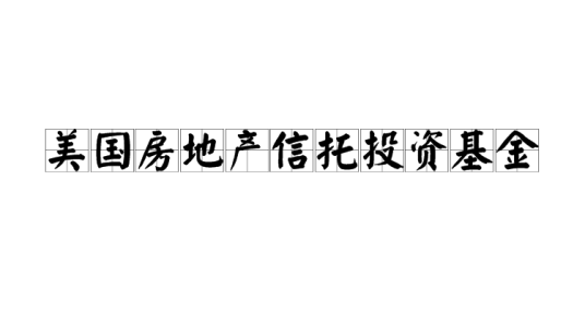 美国房地产信托投资基金