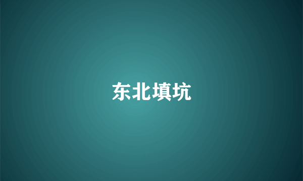 东北填坑