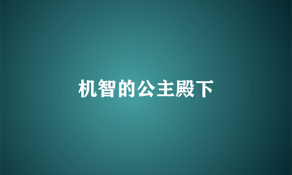 机智的公主殿下