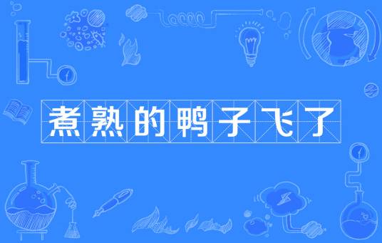 煮熟的鸭子飞了