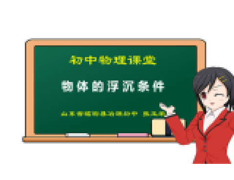 物体的浮沉条件