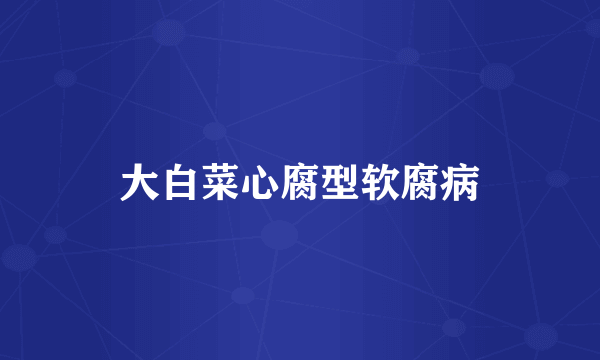 大白菜心腐型软腐病