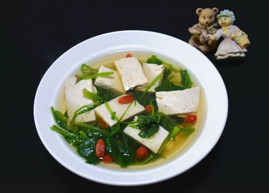 菠菜豆腐