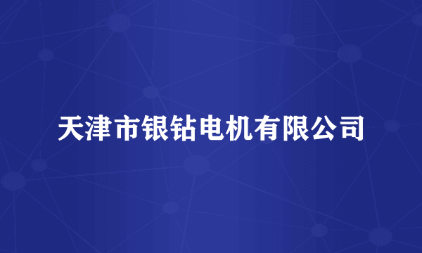 天津市银钻电机有限公司