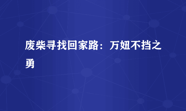 废柴寻找回家路：万妞不挡之勇