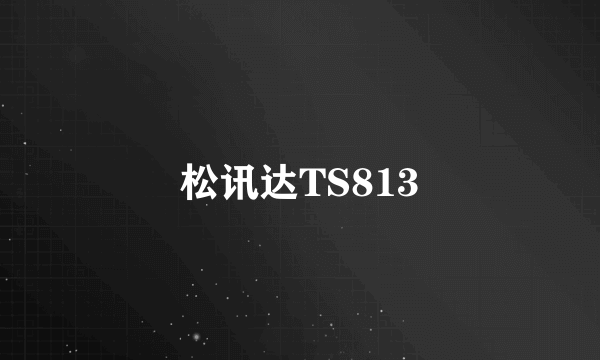 松讯达TS813