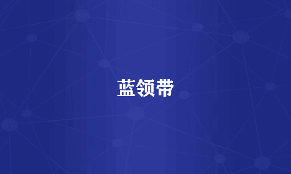蓝领带