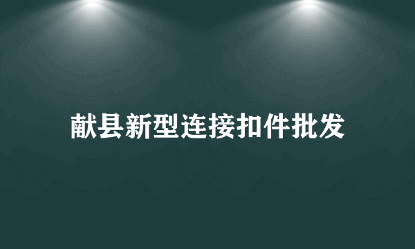 献县新型连接扣件批发