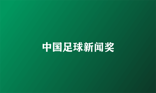 中国足球新闻奖