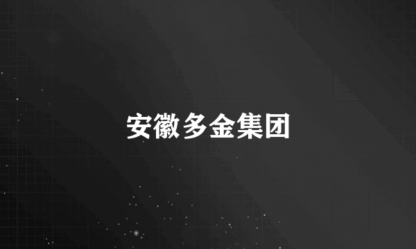 安徽多金集团