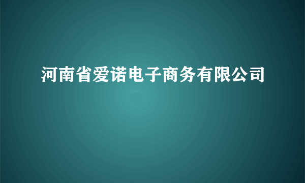 河南省爱诺电子商务有限公司