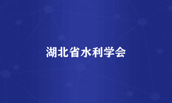 湖北省水利学会