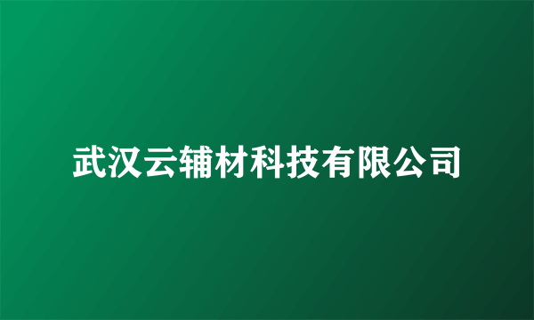 武汉云辅材科技有限公司