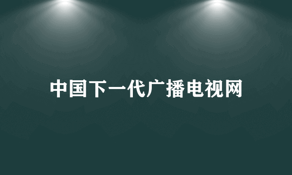 中国下一代广播电视网
