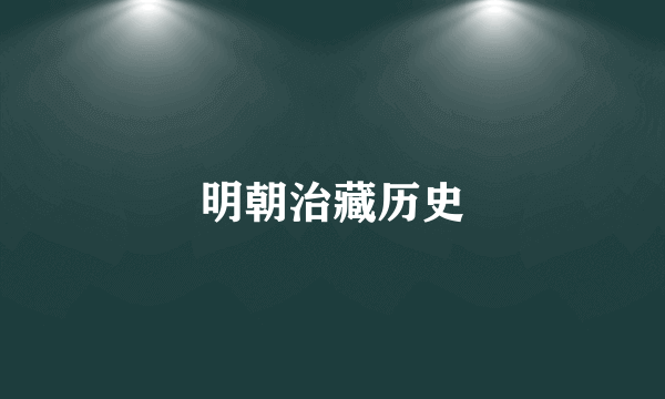 明朝治藏历史