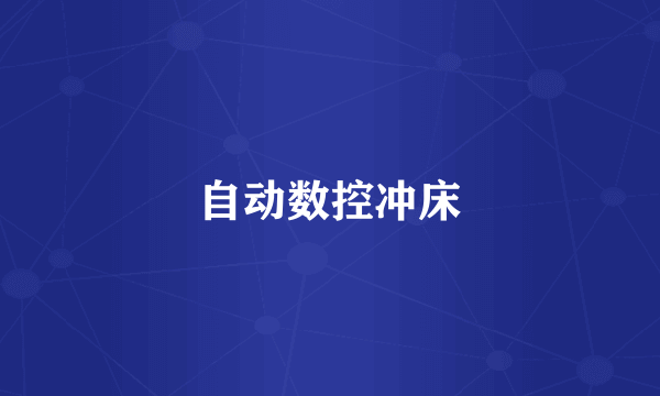 自动数控冲床