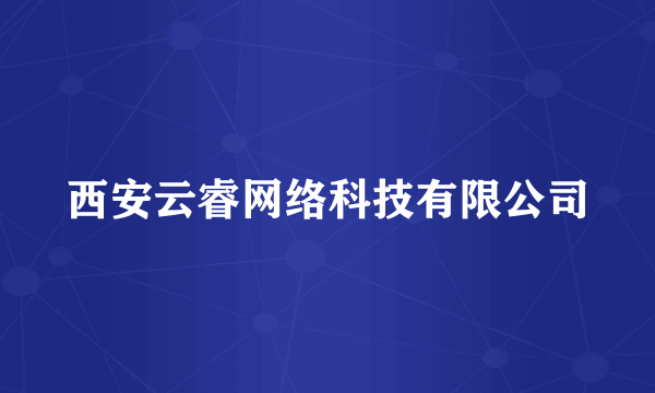 西安云睿网络科技有限公司