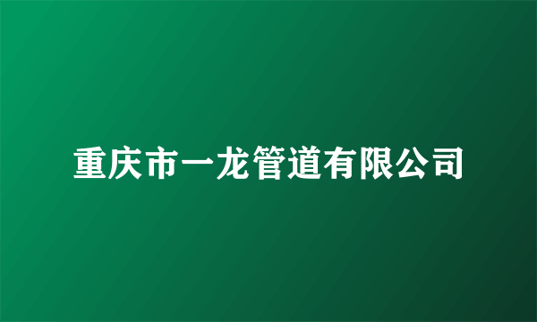 重庆市一龙管道有限公司