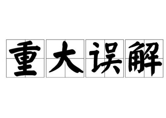 重大误解