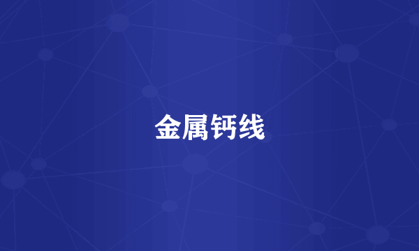 金属钙线