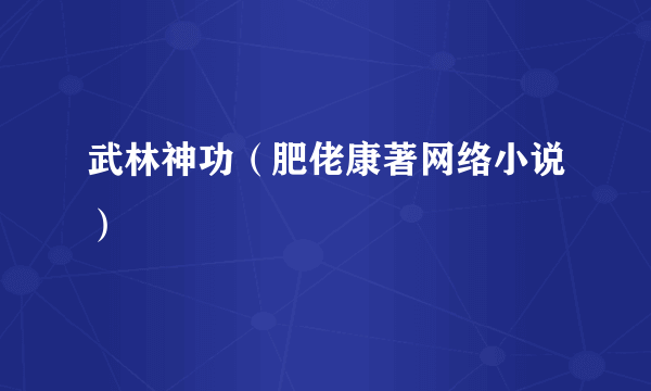 武林神功（肥佬康著网络小说）