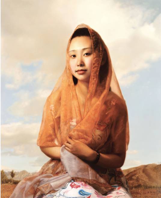 秋高气爽(赵新雨油画作品)