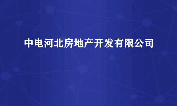 中电河北房地产开发有限公司
