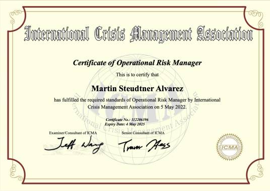 ORM(作业风险管理领域的国际资格认证)