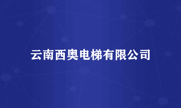 云南西奥电梯有限公司