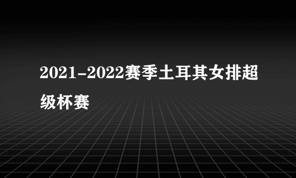 2021-2022赛季土耳其女排超级杯赛