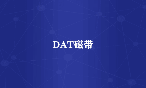 DAT磁带