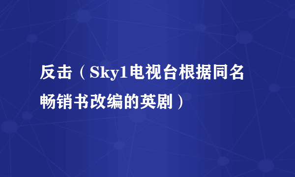 反击(Sky1电视台根据同名畅销书改编的英剧)