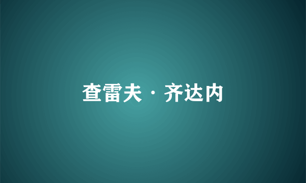 查雷夫·齐达内