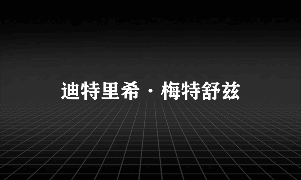 迪特里希·梅特舒兹