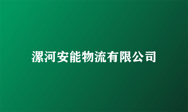 漯河安能物流有限公司
