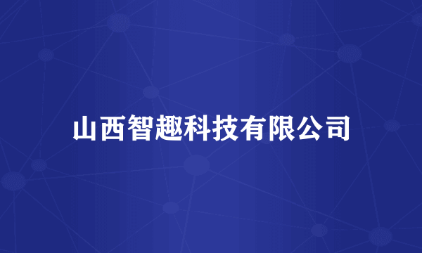 山西智趣科技有限公司