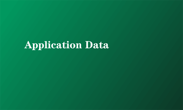 Application Data