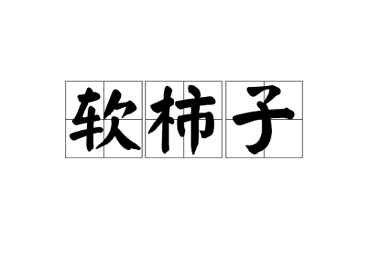 软柿子（汉语词语）