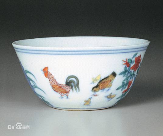 斗彩鸡缸杯（台藏斗彩鸡缸杯）