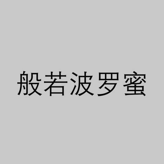 般若波罗蜜（佛教用语）