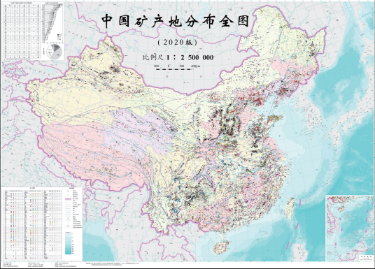 中国矿产资源分布图