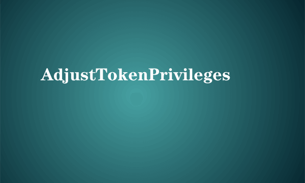 AdjustTokenPrivileges